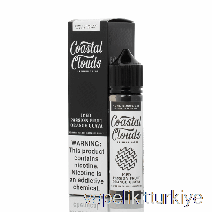 Vape Elektronik Sigara Buzlu çarkıfelek Meyvesi Turuncu Guava - Kıyı Bulutları Co. - 60ml 6mg